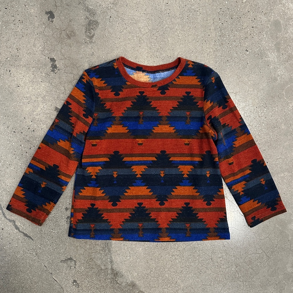 Vintage Top Aztec Print